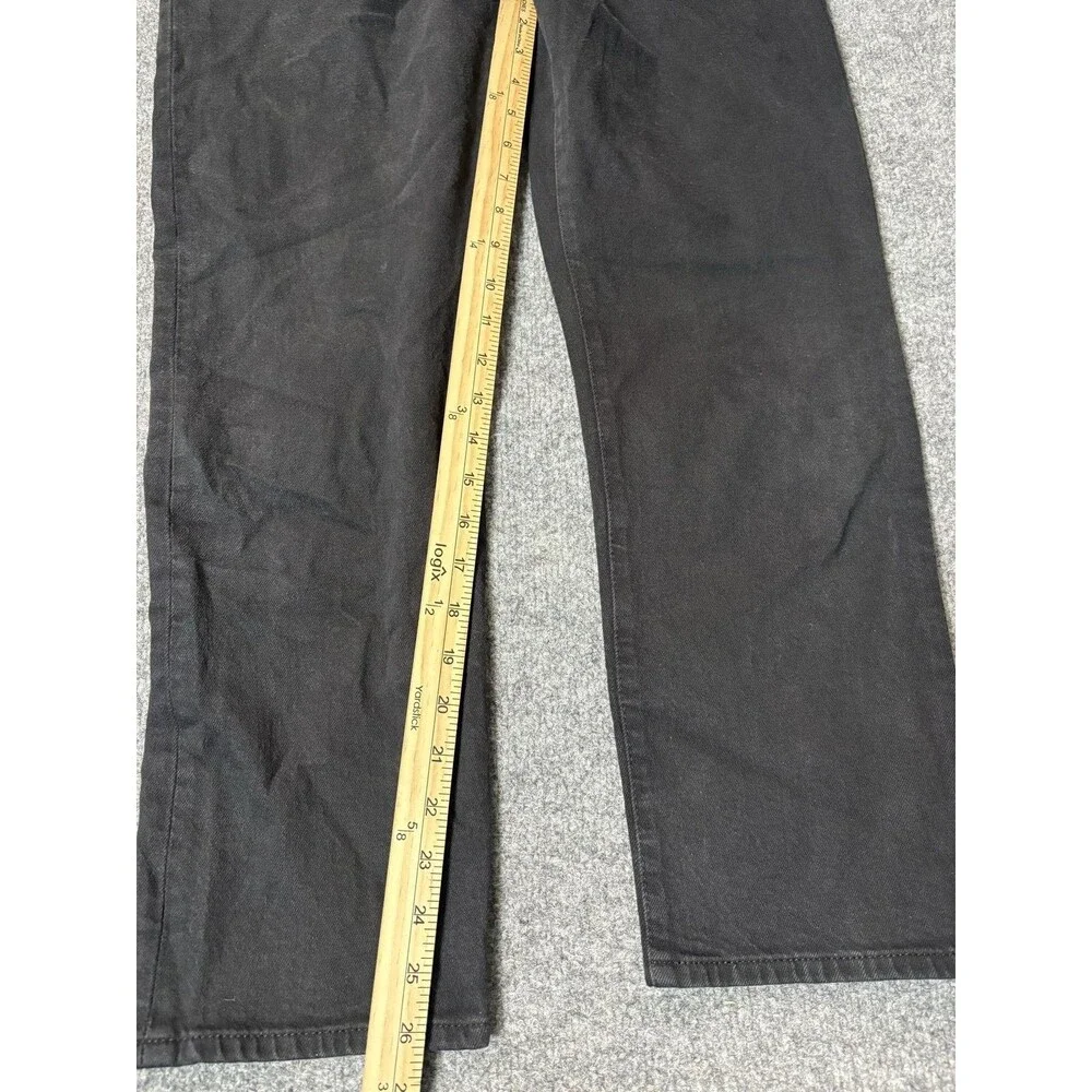 Levi's 501 Jeans Mens 29x26 Black Straight Regular Fit Dark Wash Denim